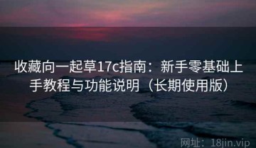 收藏向一起草17c指南：新手零基础上手教程与功能说明（长期使用版）