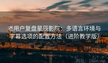 老用户复盘星辰影院：多语言环境与字幕选项的配置方法（进阶教学版）