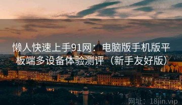 懒人快速上手91网：电脑版手机版平板端多设备体验测评（新手友好版）
