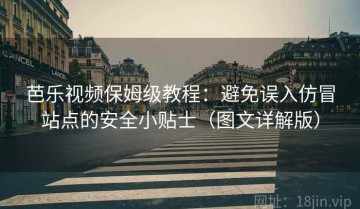 芭乐视频保姆级教程：避免误入仿冒站点的安全小贴士（图文详解版）