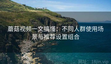 蘑菇视频一文搞懂：不同人群使用场景与推荐设置组合