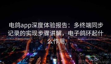 电鸽app深度体验报告：多终端同步记录的实现步骤讲解，电子鸽环起什么作用