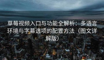 草莓视频入口与功能全解析：多语言环境与字幕选项的配置方法（图文详解版）