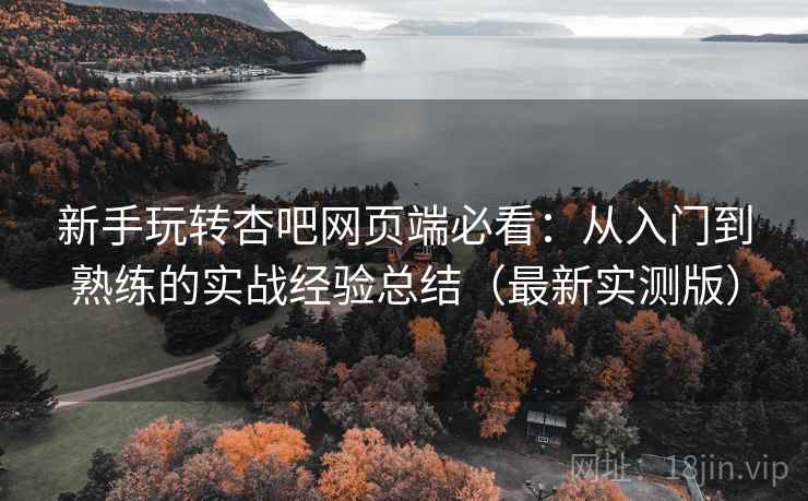 新手玩转杏吧网页端必看：从入门到熟练的实战经验总结（最新实测版）