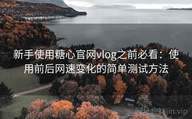新手使用糖心官网vlog之前必看：使用前后网速变化的简单测试方法
