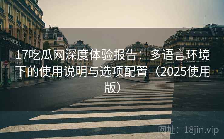 17吃瓜网深度体验报告：多语言环境下的使用说明与选项配置（2025使用版）