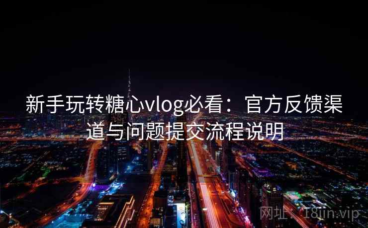 新手玩转糖心vlog必看：官方反馈渠道与问题提交流程说明