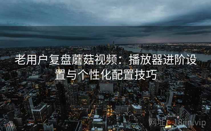 老用户复盘蘑菇视频：播放器进阶设置与个性化配置技巧