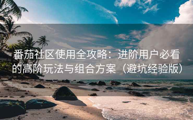 番茄社区使用全攻略：进阶用户必看的高阶玩法与组合方案（避坑经验版）