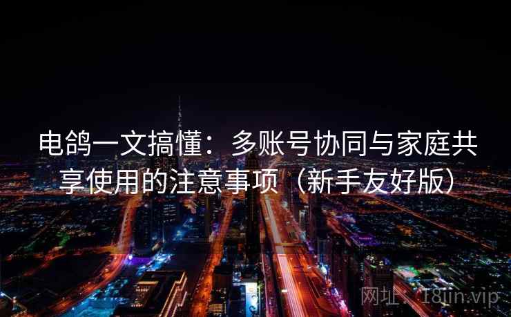 电鸽一文搞懂:多账号协同与家庭共享使用的注意事项(新手友好版) 电鸽一文搞懂:多账号协同与家庭共享使用的注意事项(新手友好版)