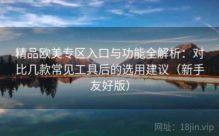 精品欧美专区入口与功能全解析:对比几款常见工具后的选用建议(新手友好版) 精品欧美专区入口与功能全解析:对比几款常见工具后的选用建议(新手友好版)