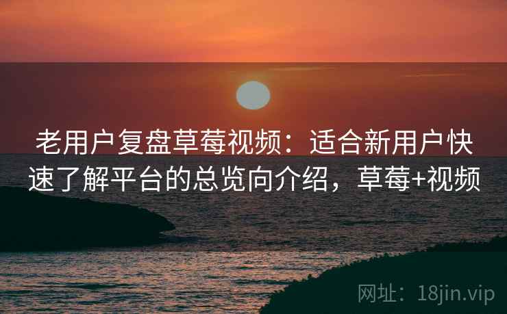 老用户复盘草莓视频：适合新用户快速了解平台的总览向介绍，草莓+视频